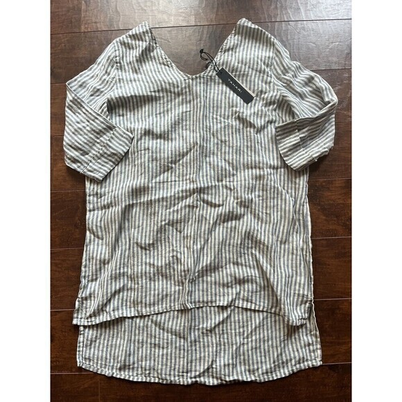 Tahari Womens Long Line 100% Lien Pull Over Top NWT Sz Small - Picture 3 of 9